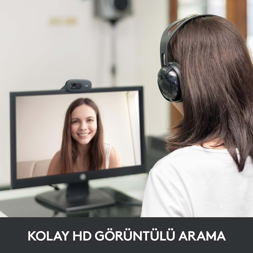 LOGITECH C270 HD 720p Mikrofonlu Web Kamerası