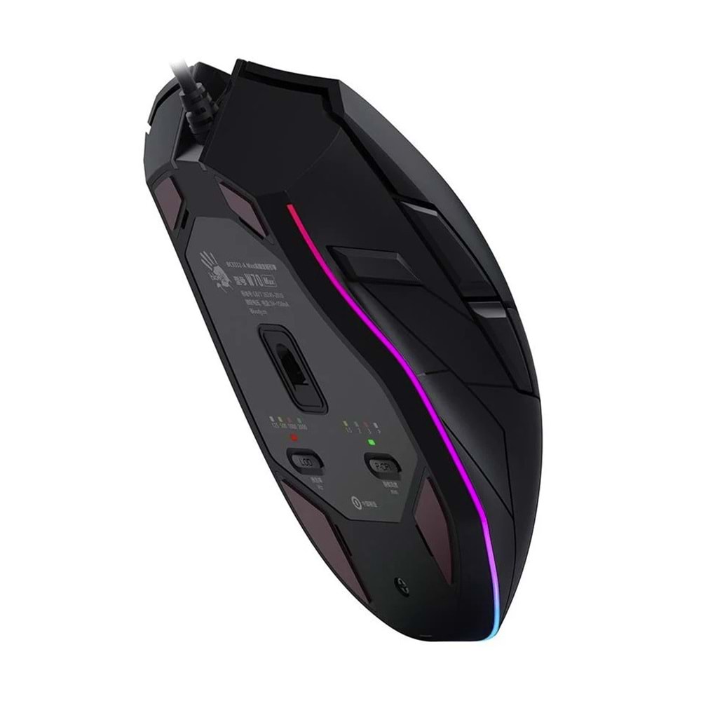 A4TECH BLOODY W70 MAX STONE BLACK OPTİK RGB GAMING MOUSE