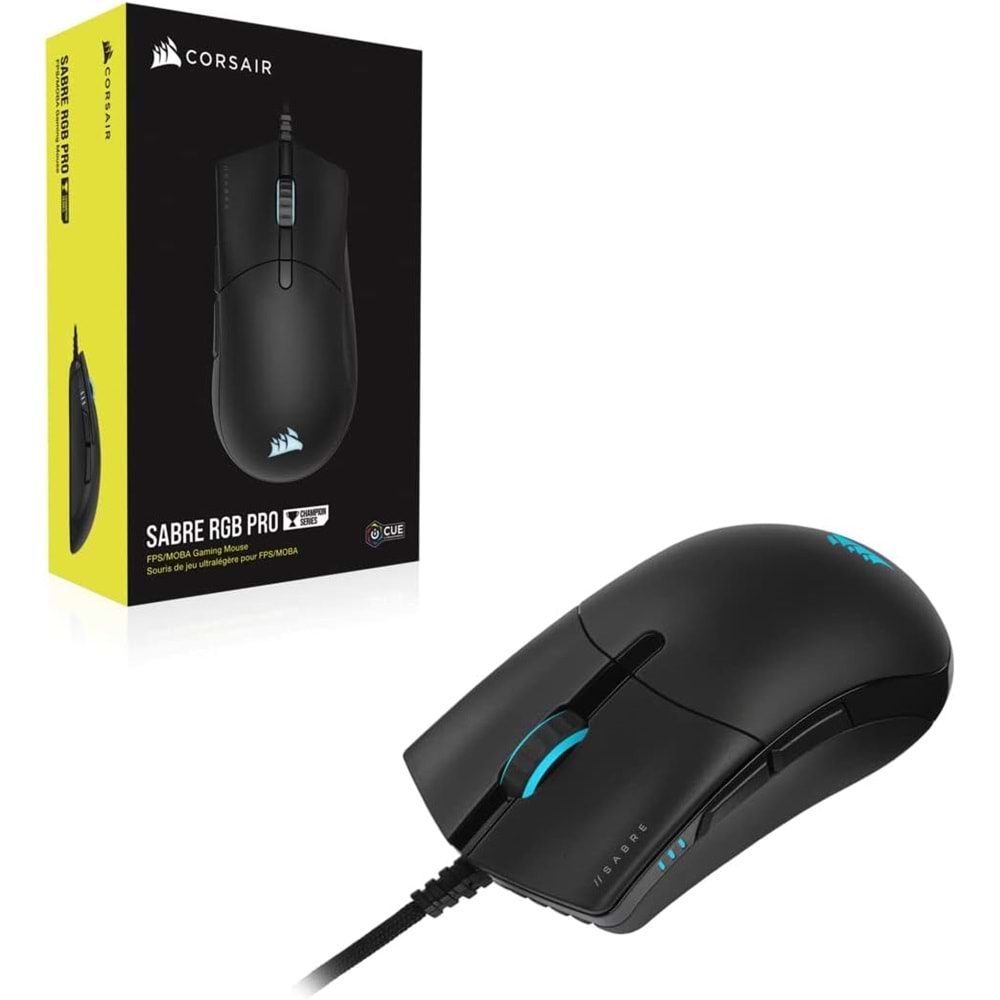 Corsair Sabre RGB Pro Champion Series Gaming Mouse – 18.000 DPI, 8.000Hz, 74g Ultra Hafif