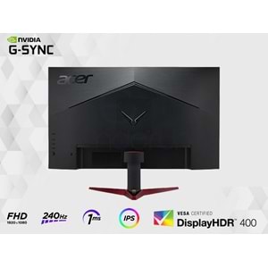 Acer VG272X 27'' 240Hz 1ms (HDMI+Display) FHD IPS LED Monitör