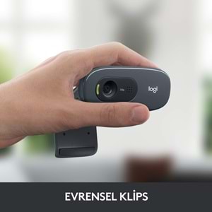 LOGITECH C270 HD 720p Mikrofonlu Web Kamerası