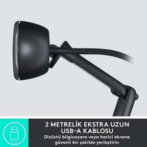 Logitech C505 HD Uzun Mesafeli Mikrofonlu Web Kamerası
