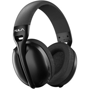 Aula S6 Ultra Hafif Kablosuz Bluetooth Type-C Mikrofonlu Gaming Oyuncu Kulaklığı Siyah