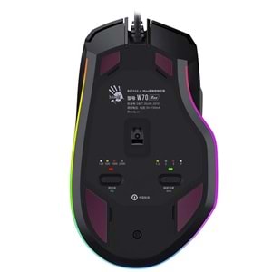 A4TECH BLOODY W70 MAX STONE BLACK OPTİK RGB GAMING MOUSE