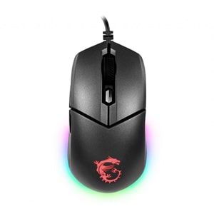 MSI Clutch GM11 Gaming Mouse – RGB Aydınlatma, OMRON Switch, 10M Tıklama Ömrü