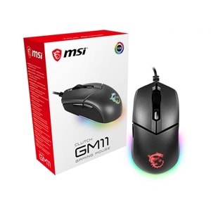 MSI Clutch GM11 Gaming Mouse – RGB Aydınlatma, OMRON Switch, 10M Tıklama Ömrü