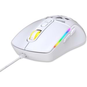 Claws Nexus X1 Beyaz Gaming Mouse – 12800 DPI, RGB Aydınlatma, Makro Yazılım Desteği