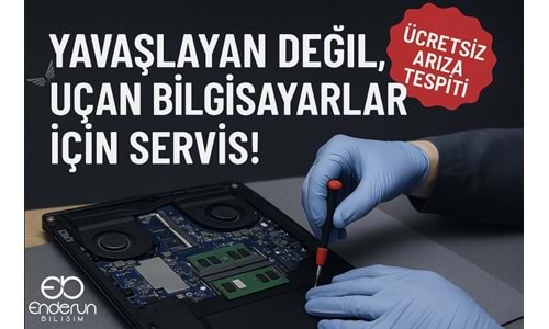 Bilgisayarınız yavaşladı mı? Ücretsiz arıza tespiti ve uzman teknik servis hizmetlerimiz ile yanı...