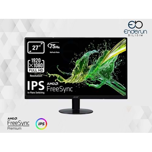 ACER SA270ABI 27'' 75HZ 4MS (HDMI+VGA) FHD IPS MONİTÖR