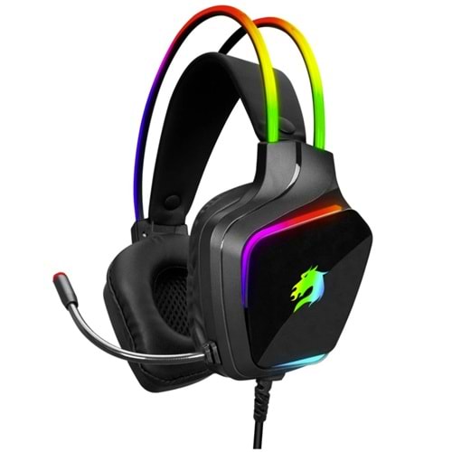 GameBooster H19L Crown RGB 7.1 Surround Gaming Kulaklık – 50 mm Sürücü, RGB Aydınlatma