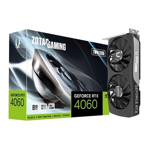 Zotac RTX 4060 Gaming Twin Edge ZT-D40600E-10M 128 Bit GDDR6 8 GB Ekran Kartı