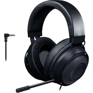 Razer Kraken - Çapraz Platform Kablolu Oyun Kulaklığı (Özel Ayarlı 50mm Sürücüler, Tek Yönlü Mikrofon, Hat içi kontrollerle 3,5 mm Kablo, Çapraz Platform Uyumlu) Siyah