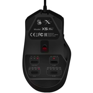Bloody X5 Max 10.000 Cpi 9 Tuş Optik RGB X-Serisi Siyah Kablolu Gaming (Oyuncu) Mouse