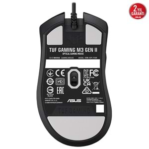 ASUS TUF Gaming M3 Gen II RGB Kablolu Oyuncu Mouse – 8000 DPI, 59g Ultra Hafif