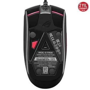 ASUS ROG Strix Impact II Electro Punk – Çift Elle Kullanıma Uygun, Aura Sync RGB Aydınlatmalı Gaming Mouse